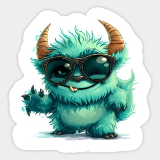 Cute Fluffy Monster Sticker